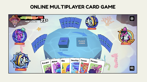 Fishbait card game match screen