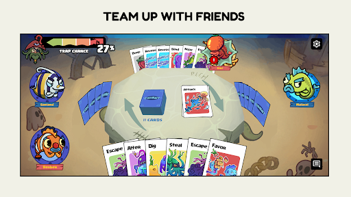 Fishbait action card round